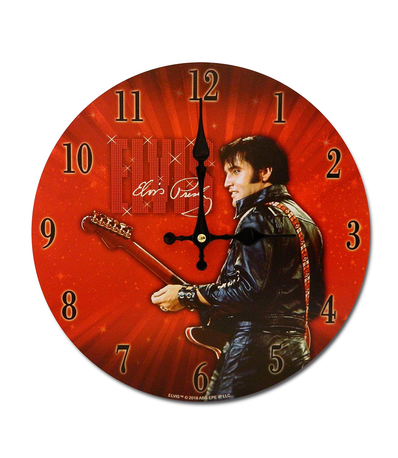 Midsouth Products Elvis Presley Clock Elvis 68 Special 11.75 Diameter