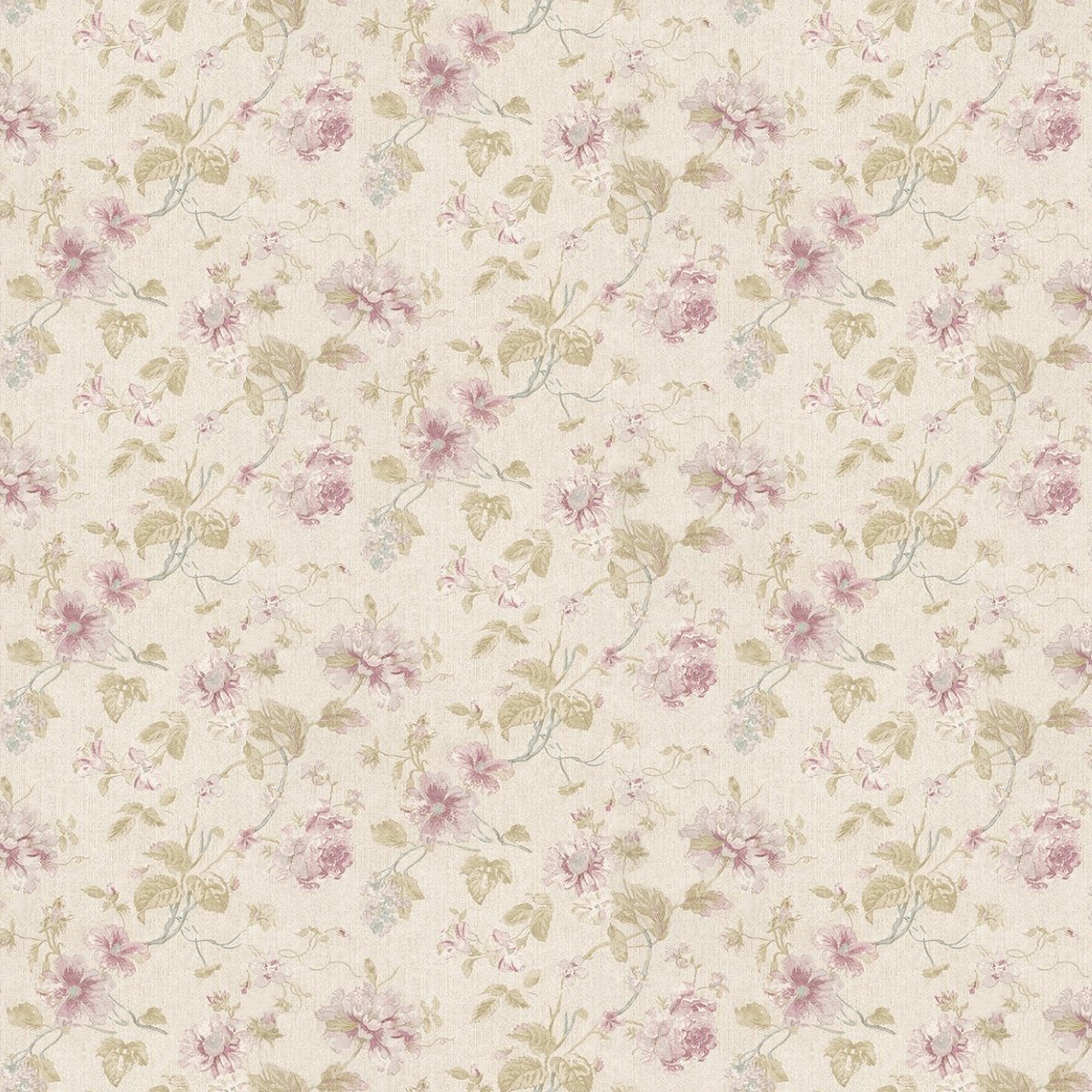 MyTinyWorld Pack of 5 Dolls House Pale Violet Mixed Flower Design Wallpaper Sheets