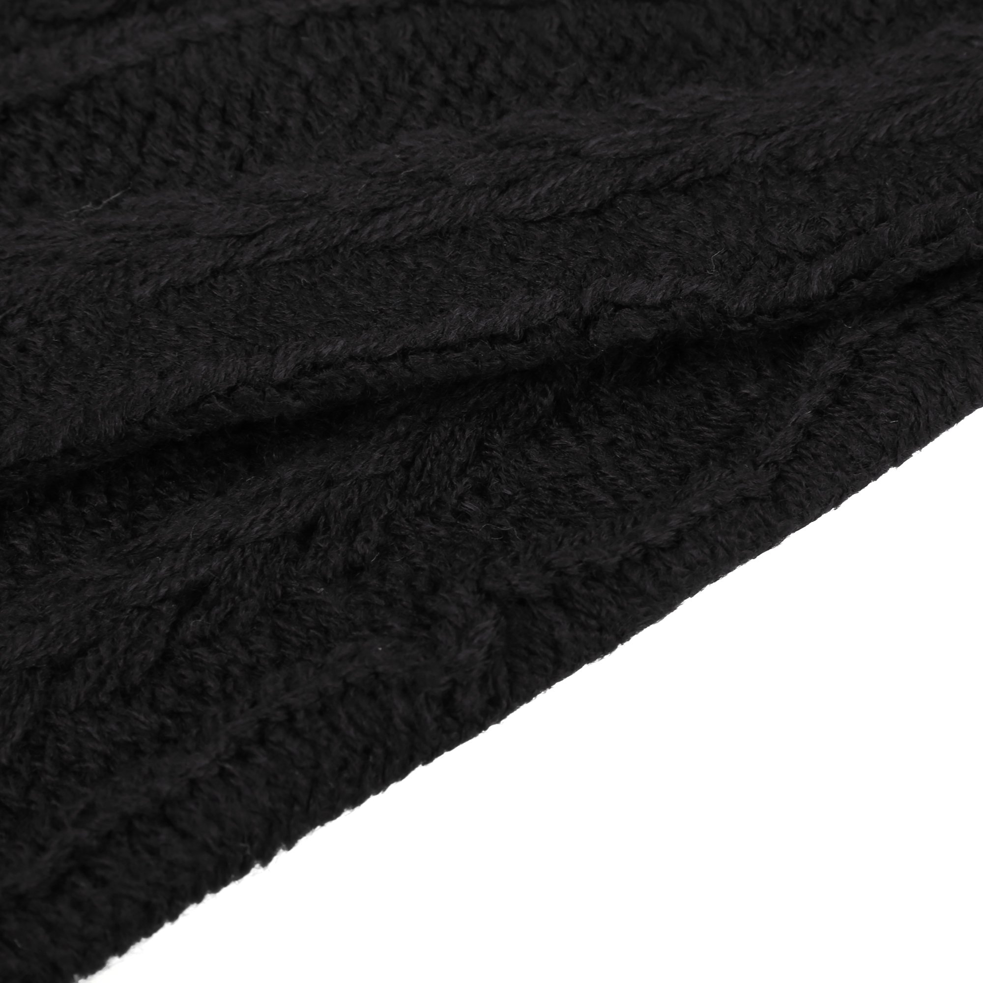 Avidlove Women Socks Knit Crochet Boot Cuffs Hollow Out Leg Warmers with Lace Trim Dark Gray