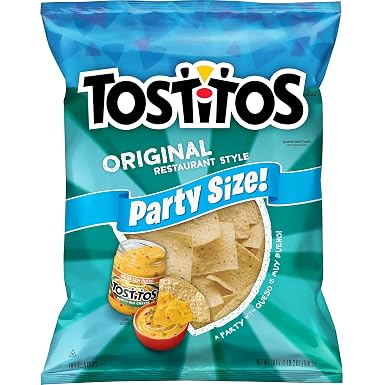Tostitos Original restaurant style tortilla chips 18oz party size plastic bag (028400083133)