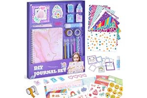 Esnowlee DIY Journal Kit for Teenage Girls Scrapbook & Diary Supplies Set Gift for 8-14 Year Old Girl Birthday Gifts Ideas for Teen Age Girls