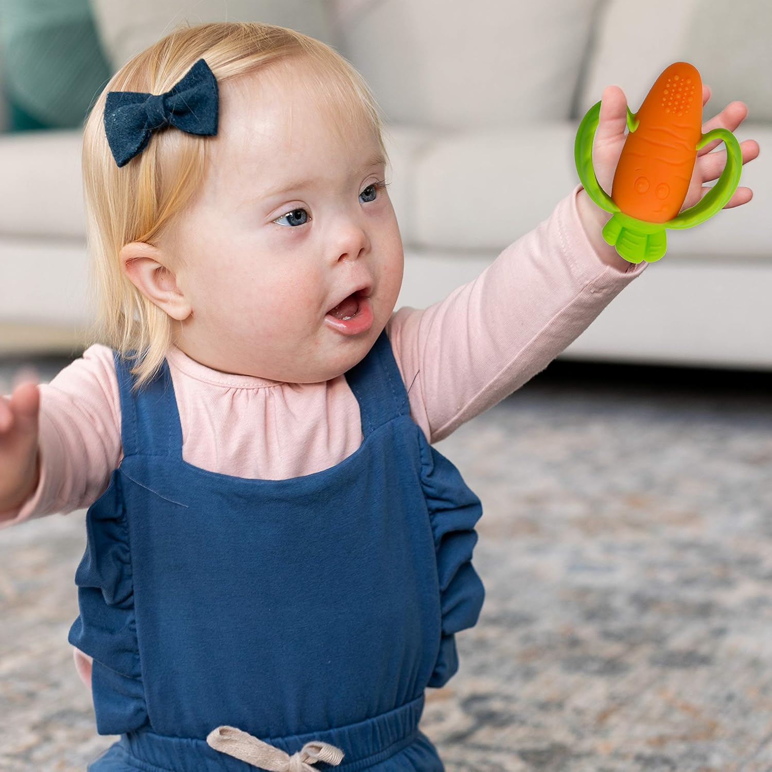 carrot baby teether