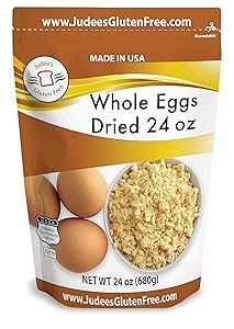 Judee's Whole Egg Powder (24 OZ -1.5 lb) (Non-GMO, Pasteurized, USA Made, 1 Ingredient, Produced from the Freshest of Eggs)(50 lb Bulk Size Available)