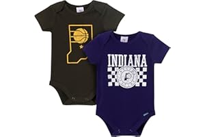 Gerber unisex-baby NBA Team 2 Pack Short Sleeve Onesie Bodysuits