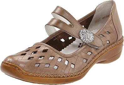 Amazon.com | Rieker Women's 41375 Doris 75, Stone, 42 EU (10 M US) | Flats
