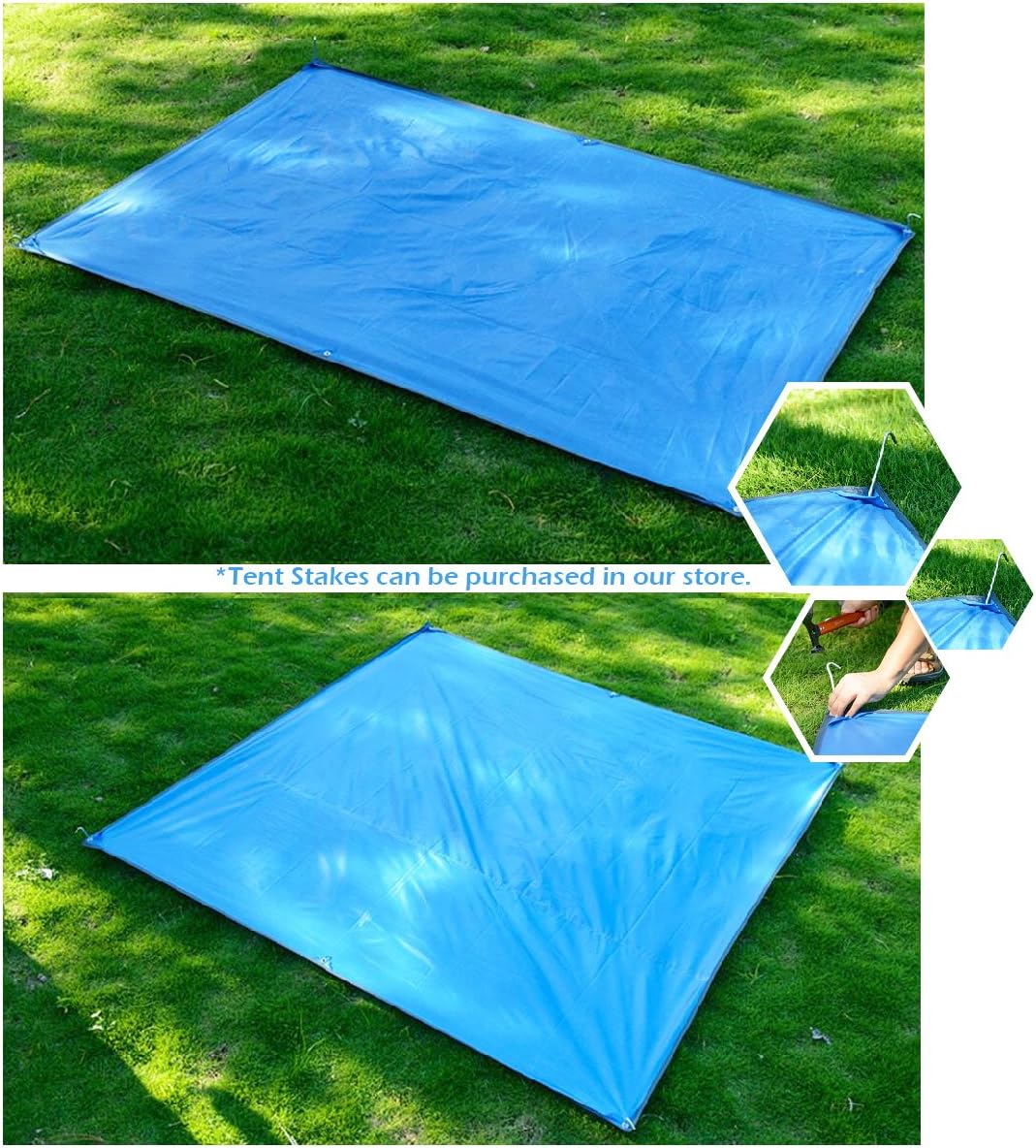 TRIWONDER Tent Footprint Ground Cloth Camping Tarp Hammock Rain Fly