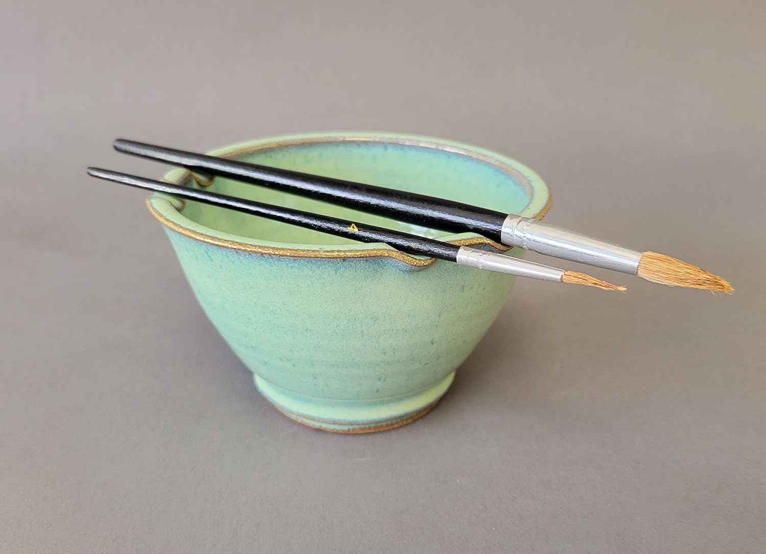 Paint Watercolor Bowl Brush Holder Rest Stand Creative