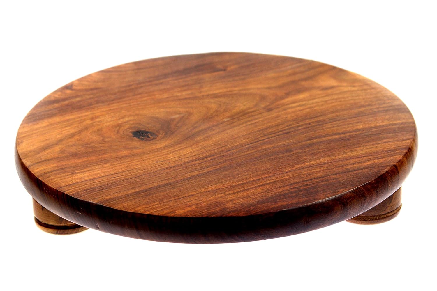 India Bazaar Chakla Belan, Sheesham Wood Rolling Board, Tortilla