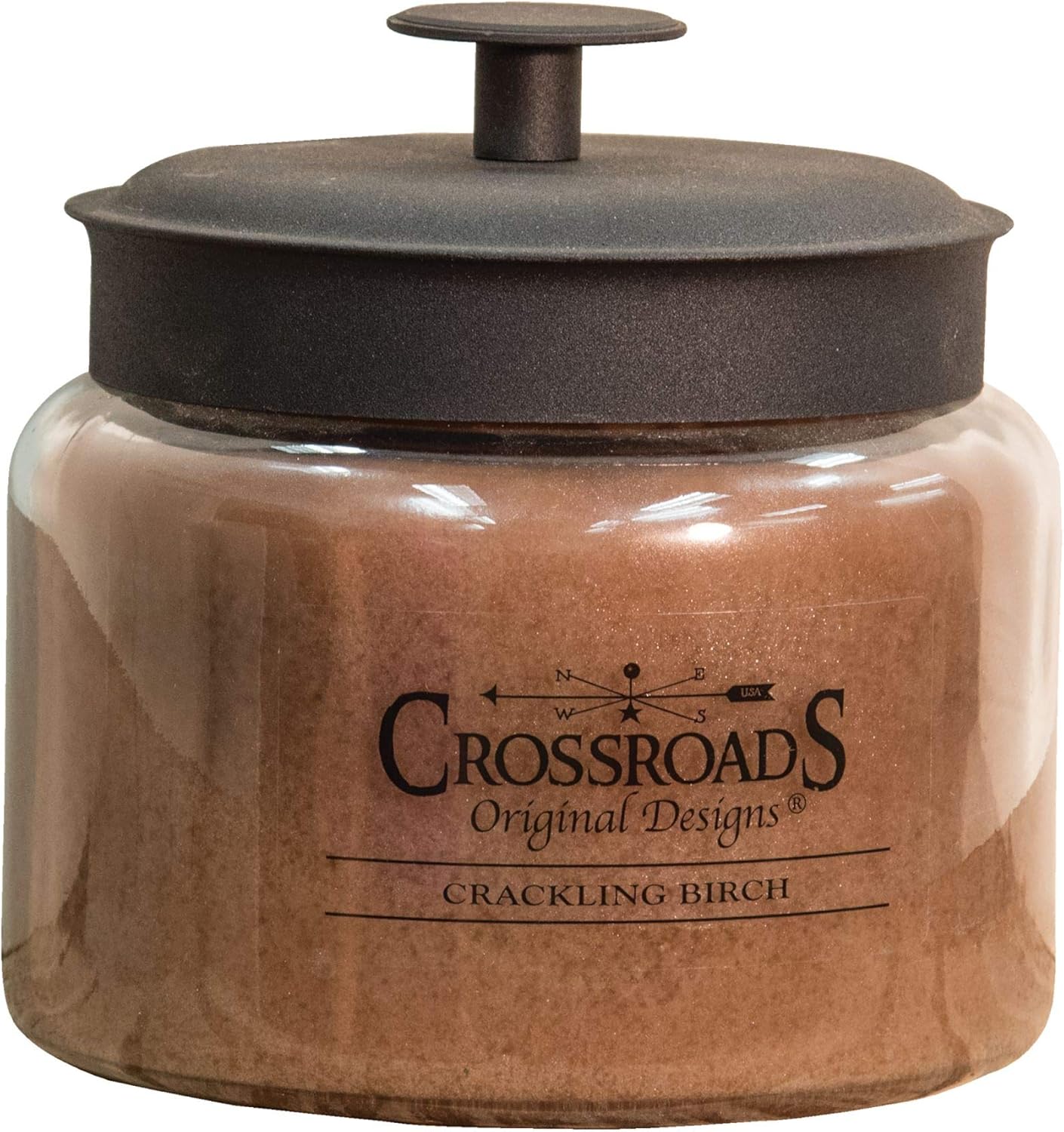 CROSSROADS ORIGINAL DESIGNS Crackling Birch Jar Candle 48oz