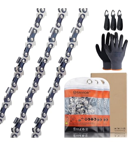 6-Pack 16" Chainsaw Chains For Milwaukee 6215 - 3/8 Low Profile 0.050 Gauge 57 Drive Links