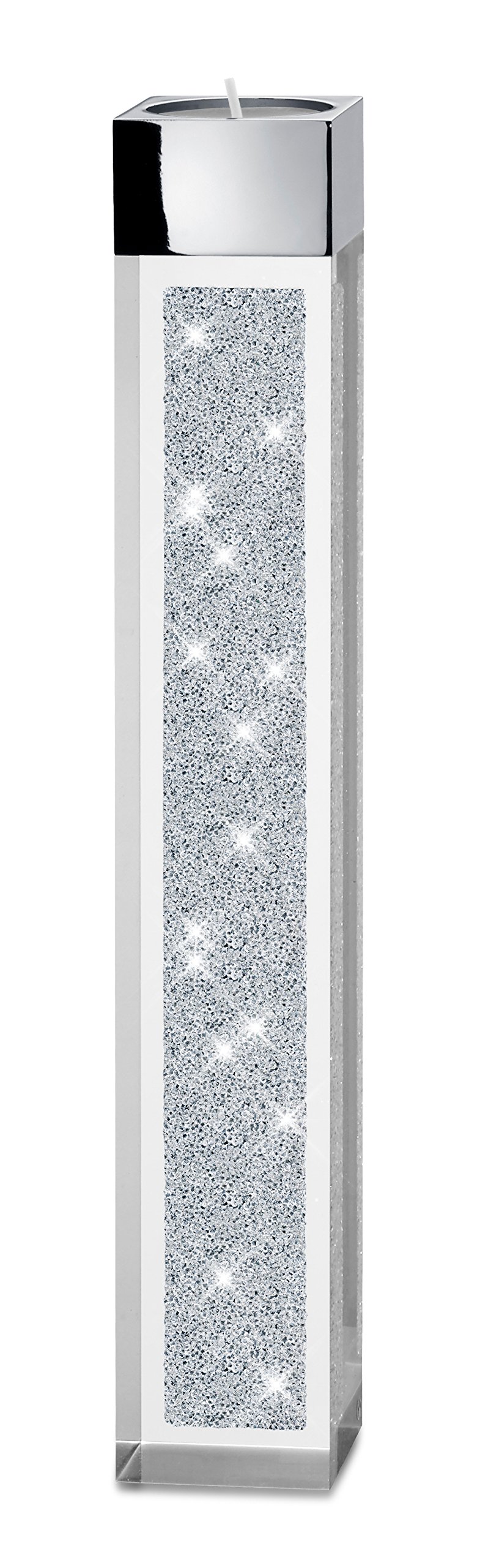 Modern Tealight Holder Pylon Large/Embellished Crystals/Special Table Decoration