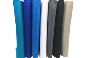 Felt Squares, Misscrafts 7pcs 18" X 18" 1.4mm Thick Soft Felt Fabric Sheet Nonwoven Assorted Colors Patchwork Pack with Thread Bag for DIY Craft Patchwork Sewing Winter Series