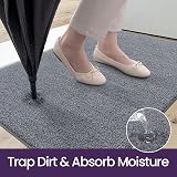 DEXI Dirt Trapper Door Mat Indoor 60x90 cm Grey-Blue Non-Slip Machine Washable view 4