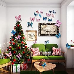 24PCS Butterfly Wall Decals Removable 3D