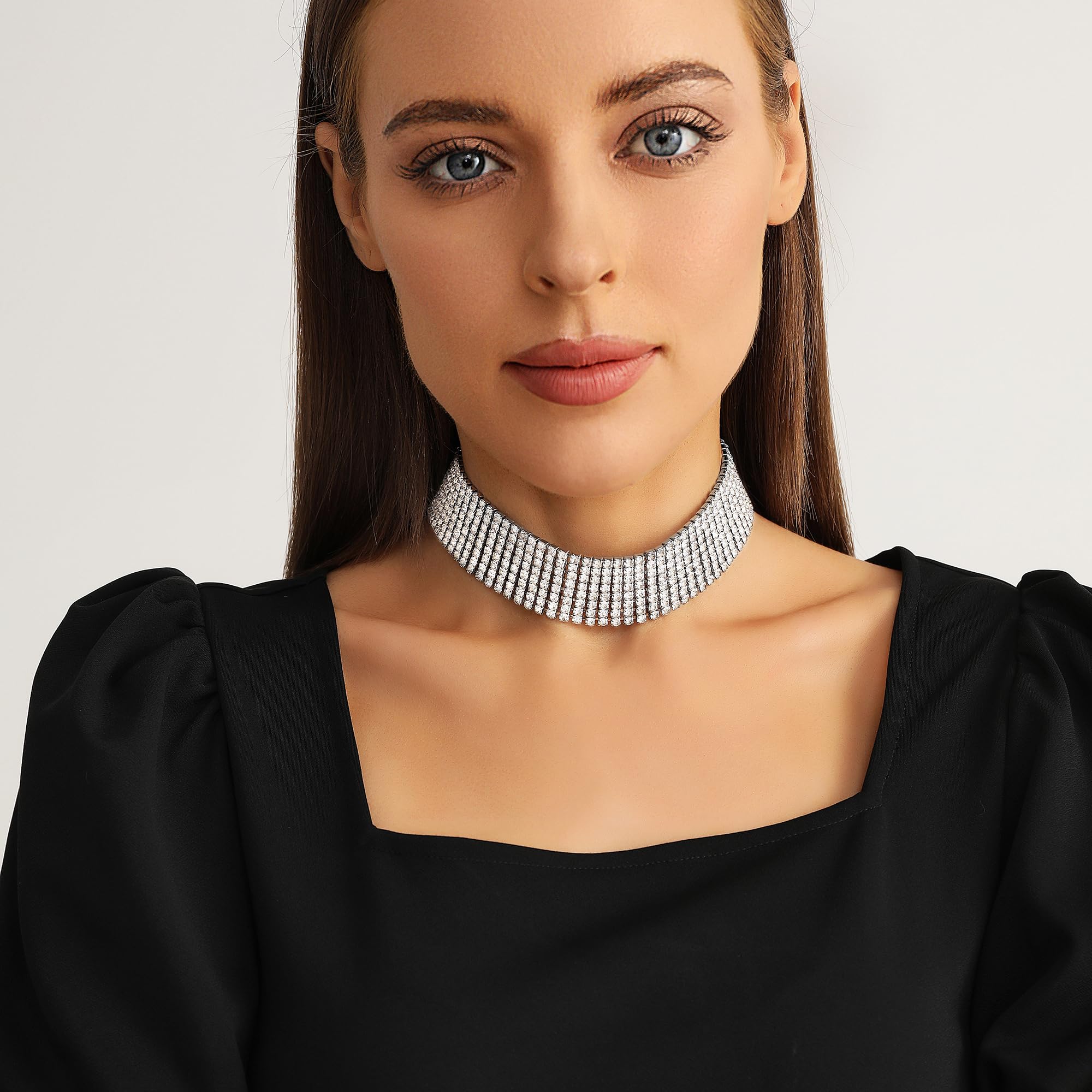 Rhinestone Choker Necklace
