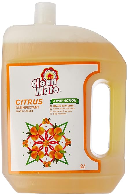 Cleanmate Floor Cleaner 2 L Citrus With Free Scotch