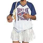 Baseball Shirt Women Striped Baseball Mom Shirts Jersey V Neck Game Day Tshirt Baseball Team Tee Tops Fans Gifts