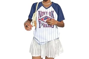 TOUCHKINN Baseball Shirt Women Striped Baseball Mom Shirts Jersey V Neck Game Day Tshirt Baseball Team Tee Tops Fans Gifts