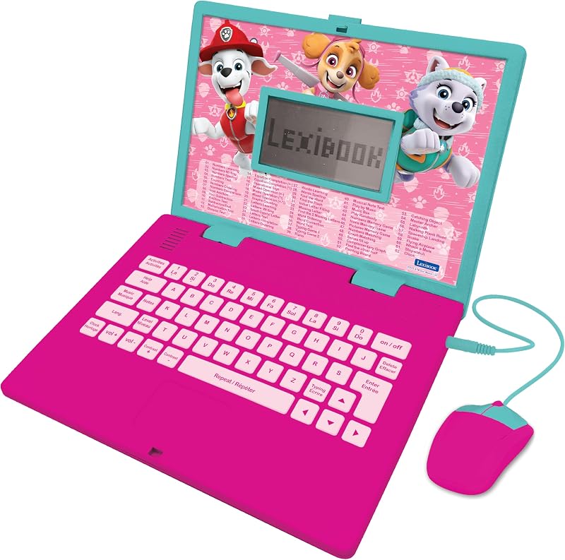 Lexibook Paw Patrol Educational Laptop English French 124 Activities Pink
