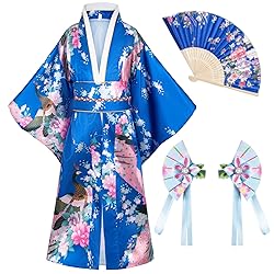 Japanese Traditional Dress Kimono Robe for Kids
