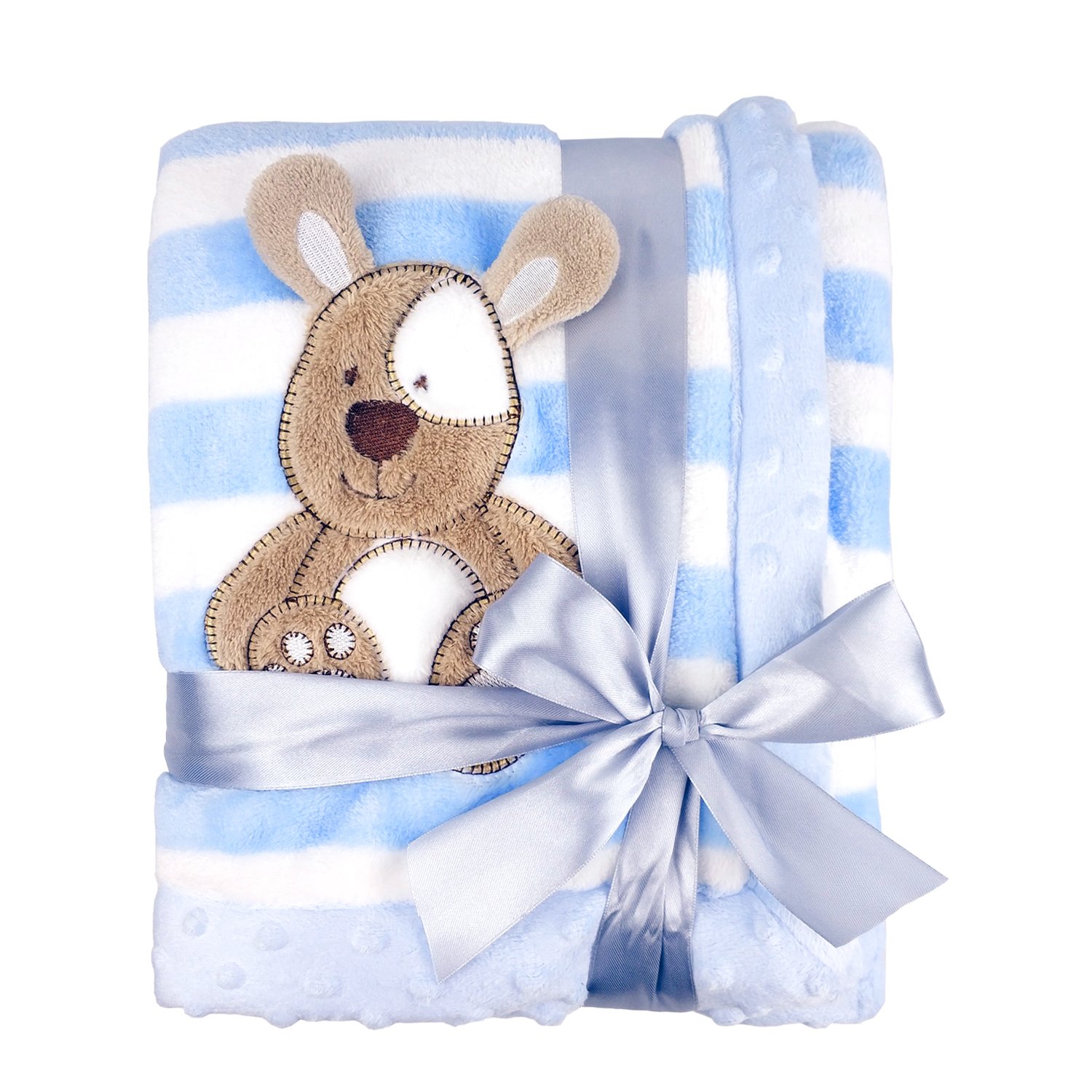 zebrum Baby Blanket boys/girls, Double Layers Flannel Soft Infant Blanket, 75X100cm