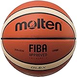 Molten Leather Basketball, Orange/Tan, Intermediate