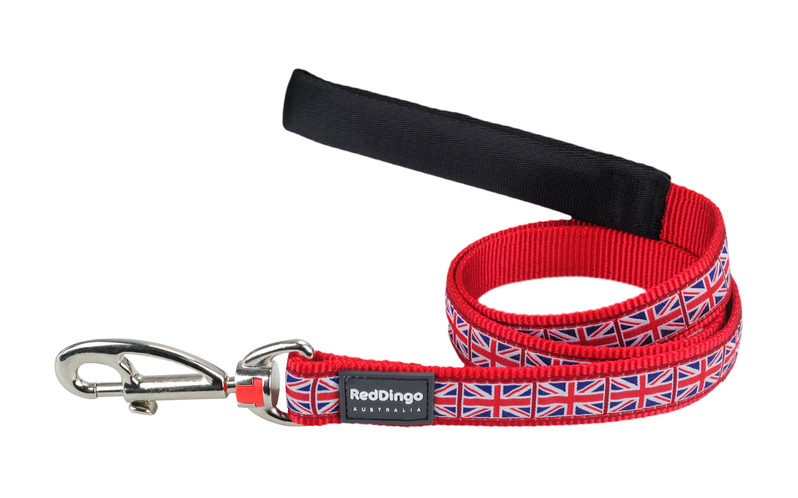 Red Dingo Designer Dog Lead, Union Jack (12mm x 1.2m) XS