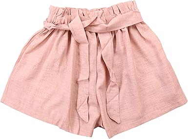 paper bag shorts pink