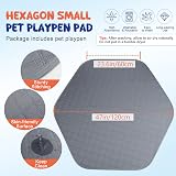 Pawaboo Small Animals Playpen with Pad Waterproof Fenced Tent Grey view 5