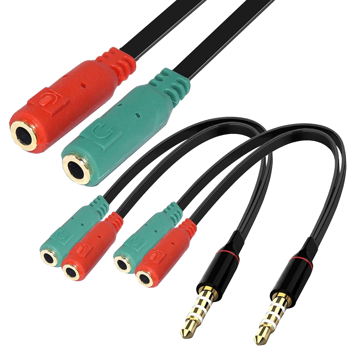 RiaTech 2 Pack 3.5mm Audio Jack to Headphone Microphone Amazon.in Electronics RiaTech 2 Pack 3.5mm Audio Jack to Headphone Microphone Amazon.in Electronics