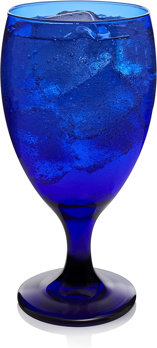 cobalt blue drinking glasses
