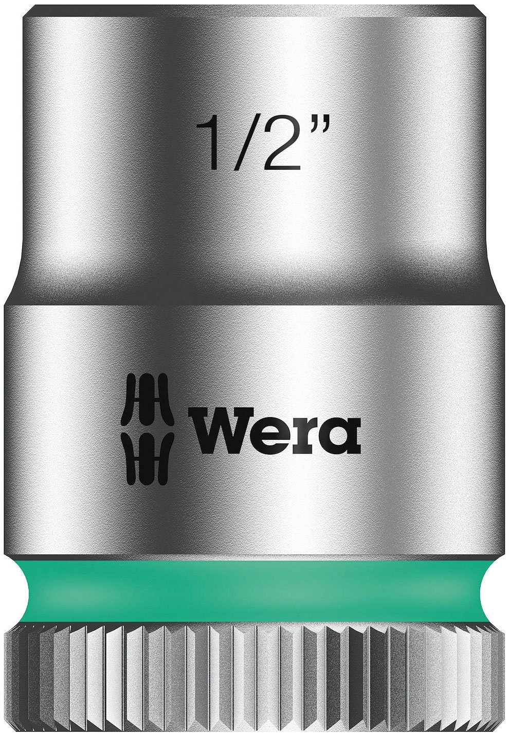 Wera 05003574001 1/2-Inch 8790 HMB Zyklop Socket with Hexagon Drive - Silver