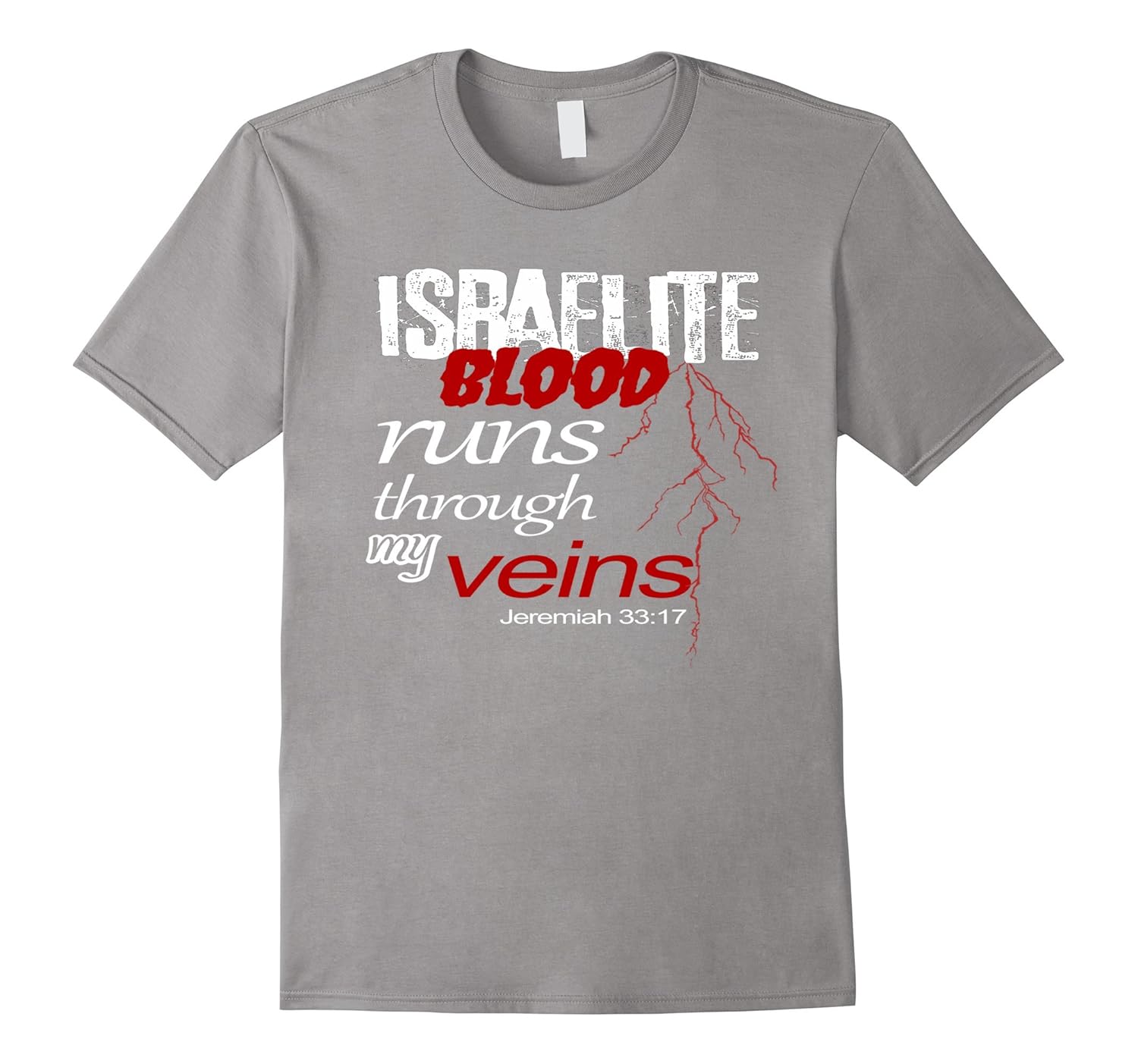 Hebrew Israelite Runs Through my Veins Judah Torah T-Shirt-ANZ