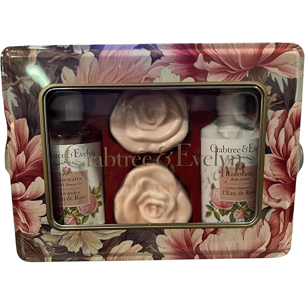 Amazon.com : Crabtree & Evelyn 4 Piece Gift Set Tin (4-piece Set