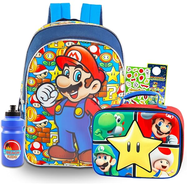 Amazon.com | Super Mario Mini Backpack Set - Bundle with 11