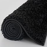 THE RUGS Living Room Rug Shaggy 120x170 cm Black 30 mm Thick view 4