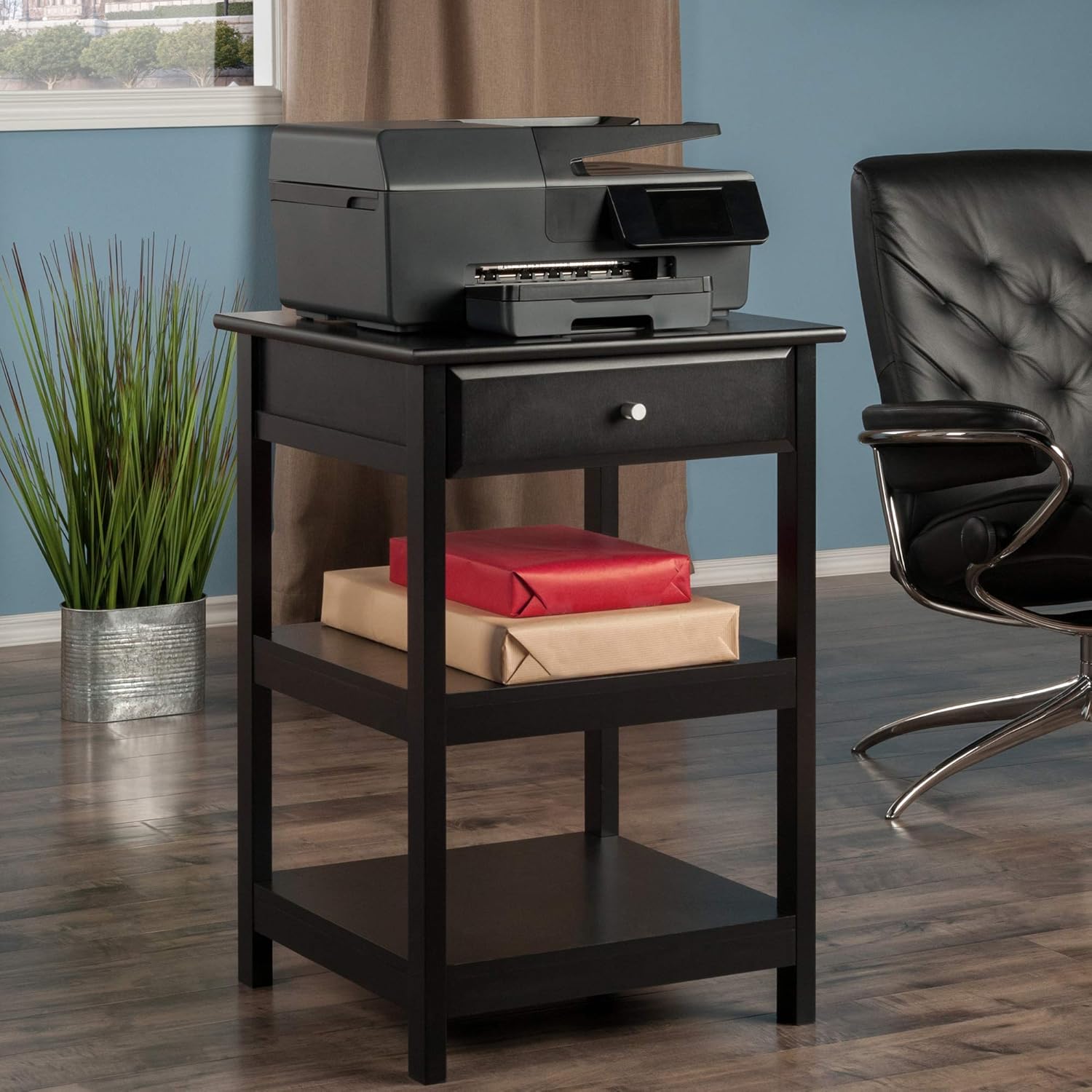 Winsome Delta Printer Stand Black Home Office: Kitchen & Dining