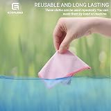 ECO-FUSED Microfiber Cleaning Cloths Double-Sided 5 Pack 6.6" x 6.2" view 4
