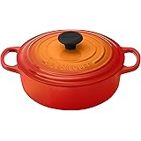 Le Creuset Signature Round Wide 3-1/2-Quart Dutch Oven, Flame