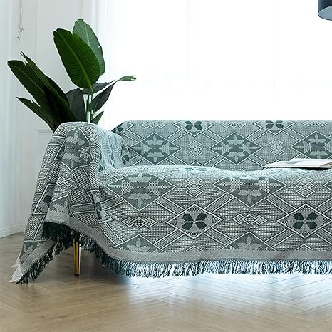 Amazon マルチカバー ソファーカバー 夏 北欧風 おしゃれ 長方形 ブランケットフリンジ付き コットン 1人掛け 2人掛け 3人掛け 4人掛け 替えソファカバー カーペット インテリア 両面使える ソファーシーツ 180 180cm 春夏秋冬用 ソファカバー マルチカバー オンライン通販