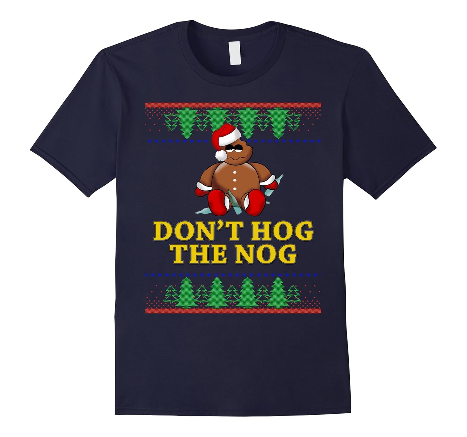 Hilarious Don't Hog the Nog Christmas Eggnog Gift T Shirt-ANZ