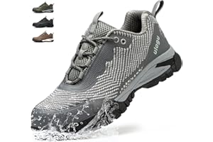 ulogu Steel Toe Shoes for Men Women Waterproof Comfy Non Slip Safety Work Sneakers