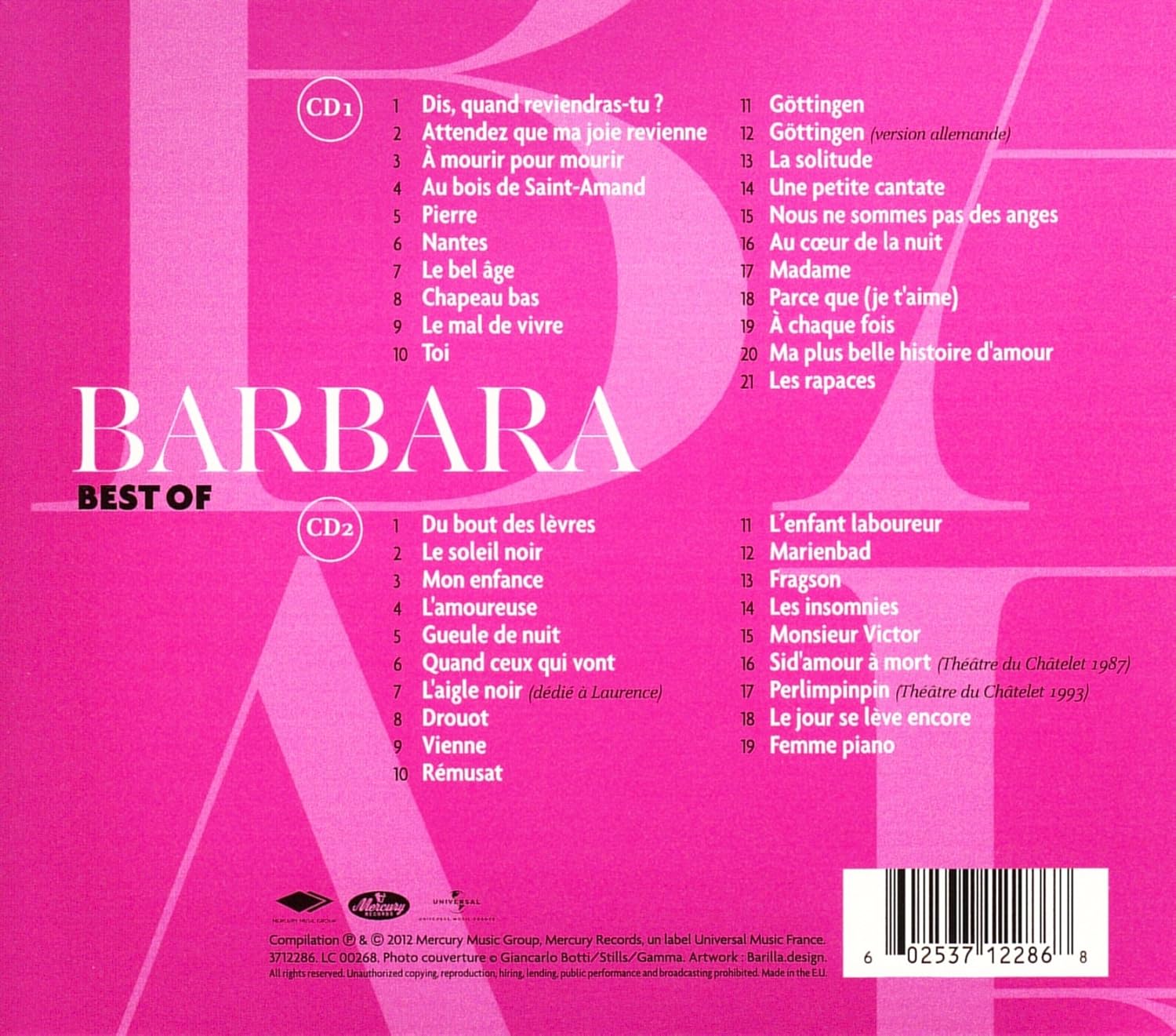 Barbara Best Of Barbara Amazon Com Music