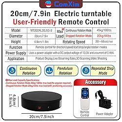 Remote Motorized Electric Turntable Rotating
