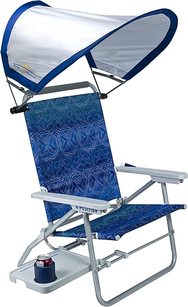 Gci Waterside Gartenstuhl Big Surf Mit Sonnenschutz Waikiki Amazon De Sport Freizeit