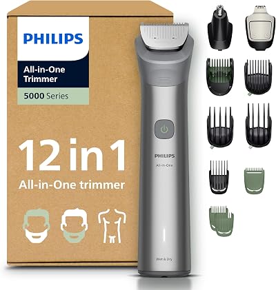 PHILIPS Multigroom 5000 Series MG5952/30 12-Piece Trimmer All-in-One