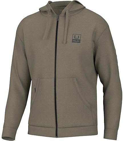 Huk Performance Chemise de Pêche Homme Taille L Eau Sarcelle 1/4 Zip