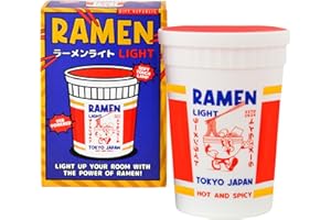 Gift Republic Ramen Pot Silicone Light – USB Rechargeable Squishy Lamp with Timer & 3 Light Settings – Quirky Home Décor for 