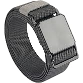 NVKIC Tactical Elastic Belts for Men Quick Release Magnetic Buckle Stretch Webbing Heavy Duty Work Golf Belt 1.5inch Wide