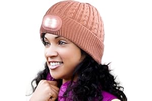 HEAD LIGHTZ® Rechargeable LED Beanie Hat – Hands-Free Lighted Cap for Running, Walking & Camping – As Seen on Oprah’s Favorite Things – Machine Washable, Unisex